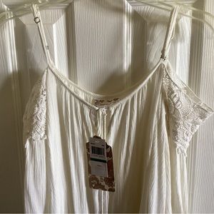 Off shoulder Ivory top